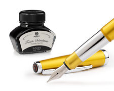 Füllhalter Set Cleo Skribent Classic Gold, Patronen-Füller, M-Feder u 30ml Tinte