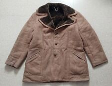 Lammfellmantel Ledermantel Herren braun Gr. XL 54 Winter Jacke Argentinien Vince
