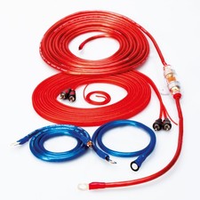 Sinuslive KS-10 5m Car-Hifi Kabelset 10mm² für Endstufe+Sicherungshalter+Cinch..