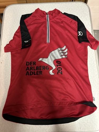 Fahrradtrikot arlberg 2010 rot - fahrradtrikot,