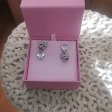 Swarovski Disney100 Minnie Mouse Ohrhänger Ohrringe Weiß Rhodiniert 5668779