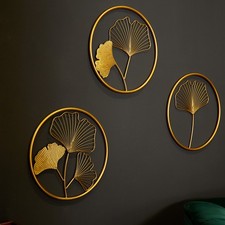 Design Wanddeko 3er Set GINKGO