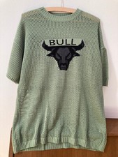 T Shirt Bull, grün von Mafia, Gr. XL, Strickshirt, Lochshirt, Basketball shirt