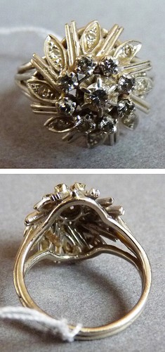 Ring aus massivem 18k - gold, +