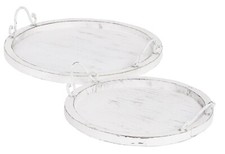 Tablett rund im Landhaus-Stil