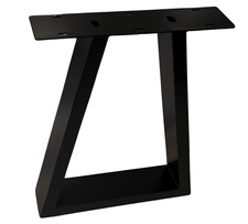 Bankkufe schwarz Sitzbank Kufe eckig Tischkufe Möbelkufe Gestell T Beine 400 mm