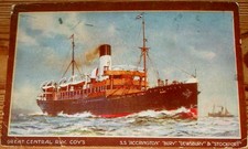 1913: Dampfschiff S.S. Bury