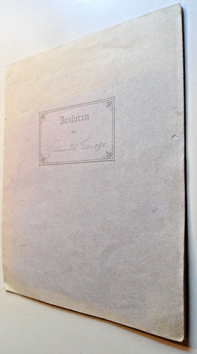 Altes zeugnis heft - zeugnis-heft, deutsches