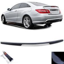 Sport Heckspoiler Lippe Schwarz Glanz für Mercedes E Klasse C207 Coupe 09-16