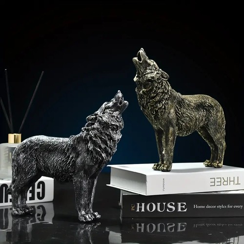 Deko wolf statue skulptur - deko,
