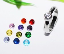 STRASS Wechselring EDELSTAHL