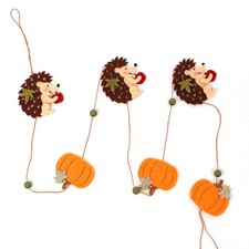 Herbstdeko Fensterdeko Igel