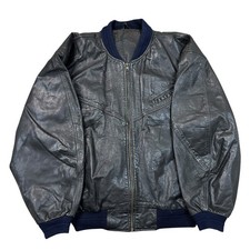 Vintage Echt Leder Bomberjacke