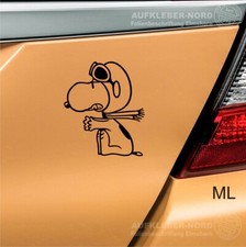 2x Aufkleber Snoopy Baron 7cm