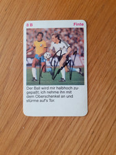 Karl Heinz Rummenigge Nationalspieler handsigniert auf Quartettkarte