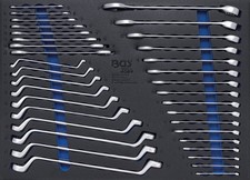 BGS Werkstattwageneinlage 3/3: Maulschlüssel / Ringschlüssel | 35-tlg.