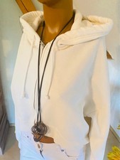 Hollister cropped Hoodyjacke gr S ivory
