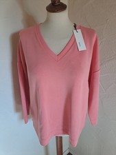 Opus Pullover Damen Strickpullover Strick Oberteil Gr.42 rose 3/4 Arm