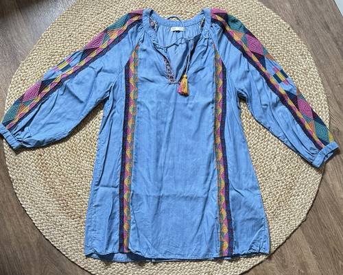 Zara tunika mit - stickereien, l