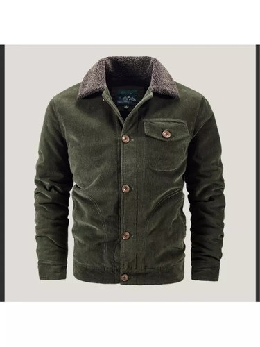 Herrenjacke aus cord mit - cord,