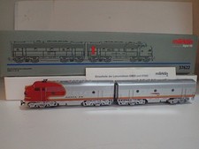 Märklin Digital Diesellok EMD F 7 Santa Fe 37622  A+B Unit Motor silber USA OVP