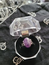 Modeschmuck - ovaler Amethyst