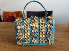 Italienische Designer Lederhandtasche Braccialini Neu