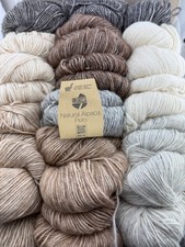 LANA GROSSA Natural Alpaca Pelo 8 Farben (Siehe Fotos!) Gesamt 1150g -Reste-