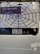 Halloween Spinnennetz Gigant XXL Ø150cm schwarz Horror Grusel Party Hänge Deko