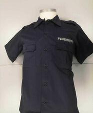 US Hemd Feuerwehr dunkelblau