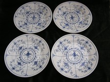 4 antike Teller, vermutlich aus Wallendorf aus der Zeit um 1850