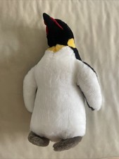 Pinguin Steiff Plüschtier 42cm guter Gebrauchter Zustand mit Knopf und Fahne