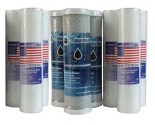 6 x Ersatz Wasser Filter 10 Zoll Sediment Aktivkohle Umkehr Osmose Anlage Haus