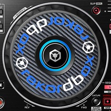 PIONEER REKORDBOX CARBON FIBER DDJ-RR DDJ RR JOG / SLIPMAT GRAFIK / AUFKLEBER
