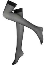 Neu 2er Pack Strapsstrümpfe 20den Gr 48/50 Schwarz Damen Strapse Strümpfe