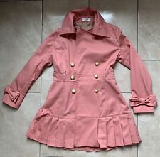 Yumetenbo Mantel+Gürtel Xs Dearly Kawaii Lolita Rüschen Rose Schleife Trenchcoat