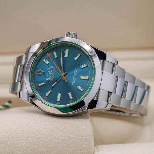 Rolex milgauss blue dial - rolex,