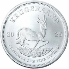 Krügerrand Silber 1 oz 999 Silbermünze 2025 1 Rand Südafrika 999
