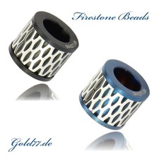 Beads Perlen Bart Perle Edelstahl Großloch 7mm CNC Firestone Beads Nr 78,79
