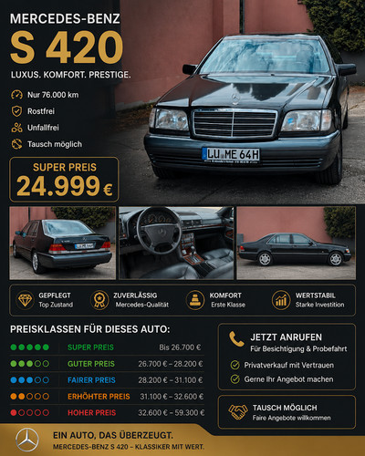 Mercedes benz 420 - mercedes-benz, l