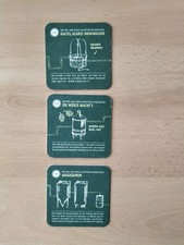 3 Bierdeckel Ur-Krostitzer,  Rundenzähler,  Der Weg zum Frischgezapften 2/4/5 