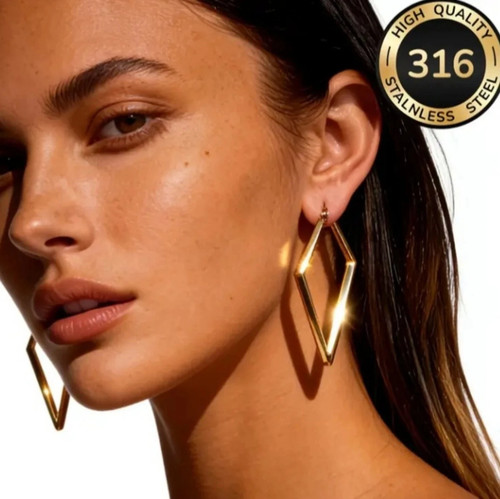 Damen ohrringe 18k vergoldet - damen,