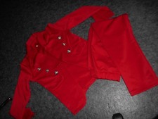 Hosenanzug rot Gr. 38/40 , Zweiteiler