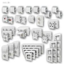 LOGI Schalter-Programm-Serie unterputz 230V Steckdosen Schalter Taster & Rahmen