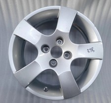 1x Alufelge 16 Zoll 6.0" 4x108 27ET Glanz Silber 9686100080 MA-DAR81 Peugeot 107