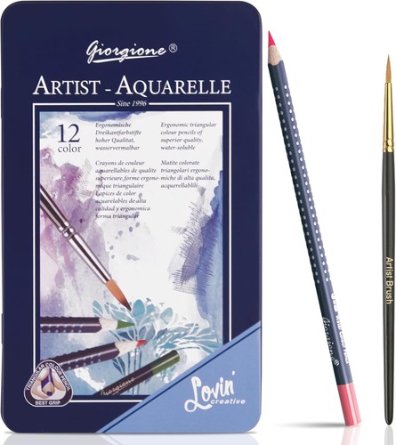 Aquarellstifte 12 - -,