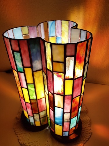Tiffany tischlampe lichtsäule - tiffany,