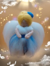 Fee, Engel, Waldorfpuppe, Puppe , Filzfee, Filzpuppe, Baumwollknospe