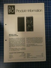 BANG&OLUFSEN Beovox 4802   Produktinformation H-6278