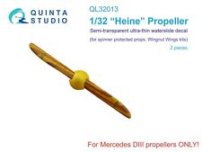 Quinta Studio 1/32 ""Heine"" Propeller halbtransparentes Aufkleber QL32011 für Neu mit Etikett